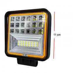 OFFROAD SİS LAMBASI KARE KIRMIZI ANGEL EYESLİ 6000K BEYAZ- LED